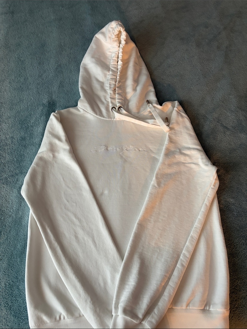 Dolce & Gabbana White Embroidered Hoodie
